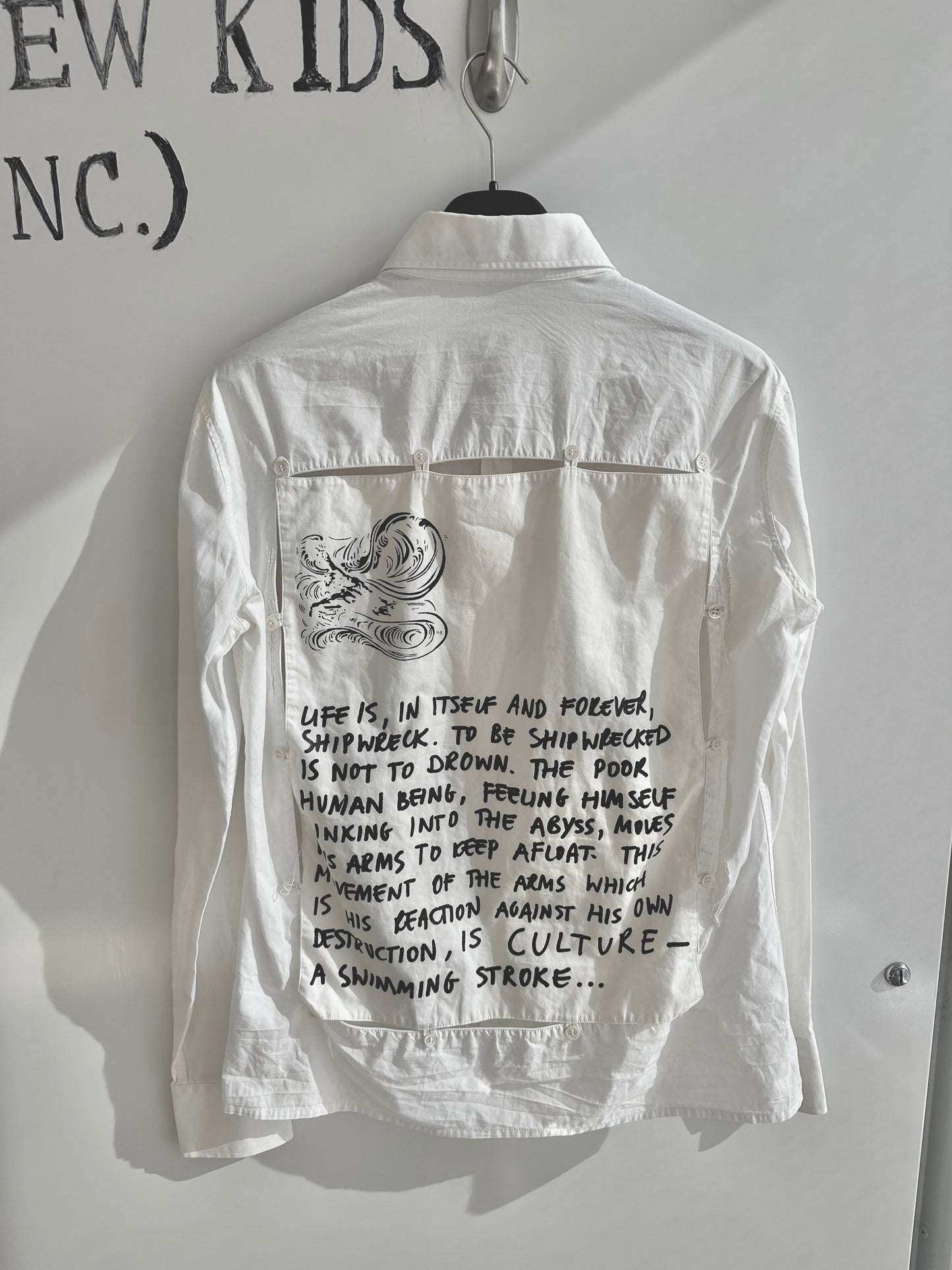 Raf Simons Waves Patched Button Shirt