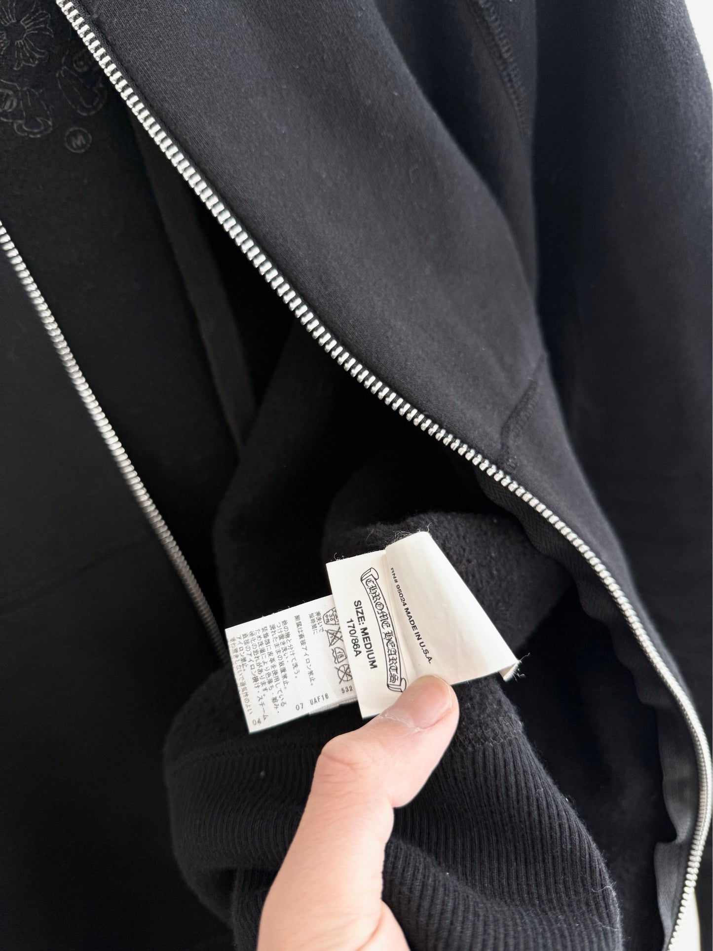 Chrome Hearts Cross Patched Zip up Hoodie