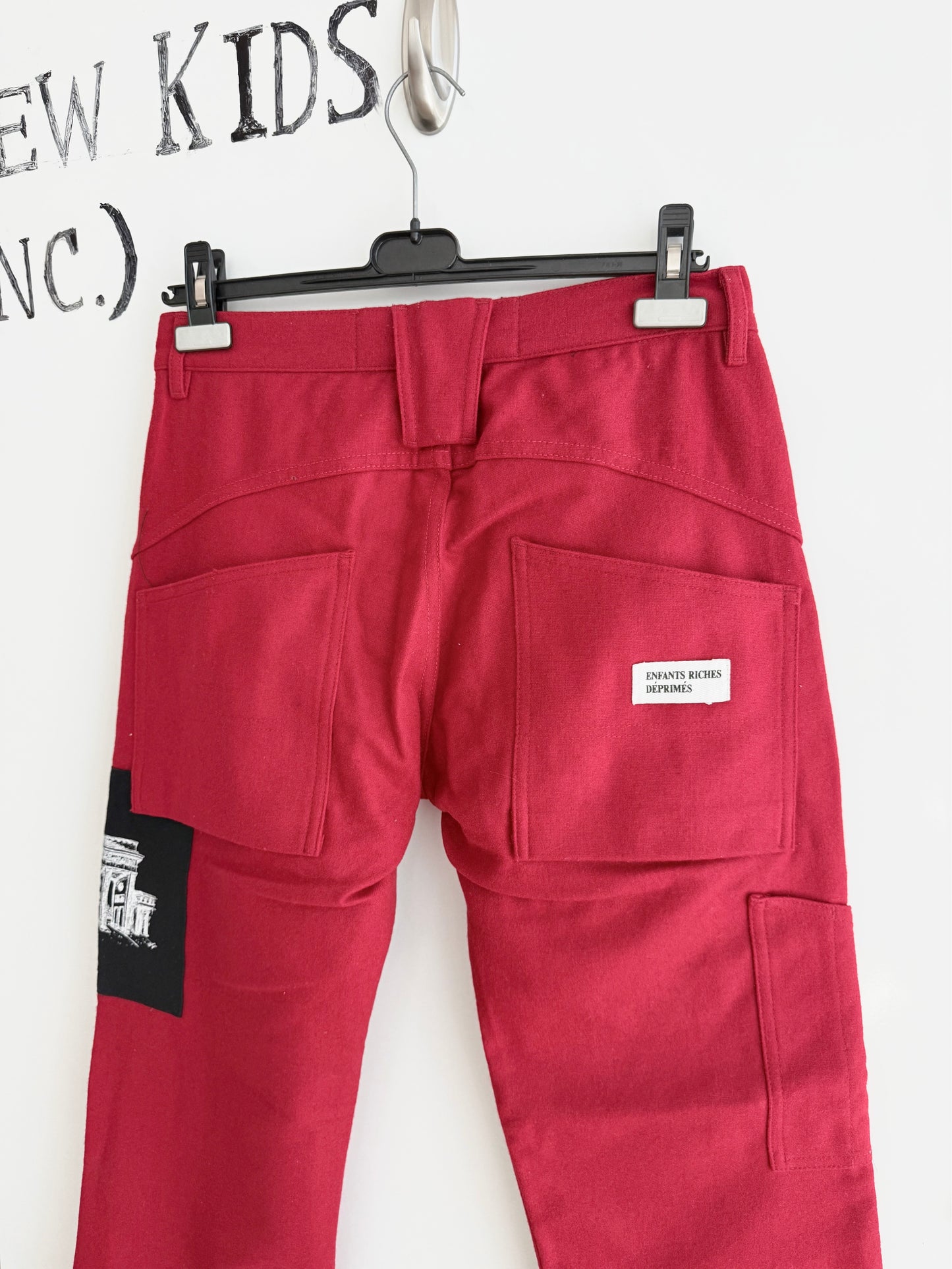 Enfants Riches Deprimes Brandenburg gate Patch Pants