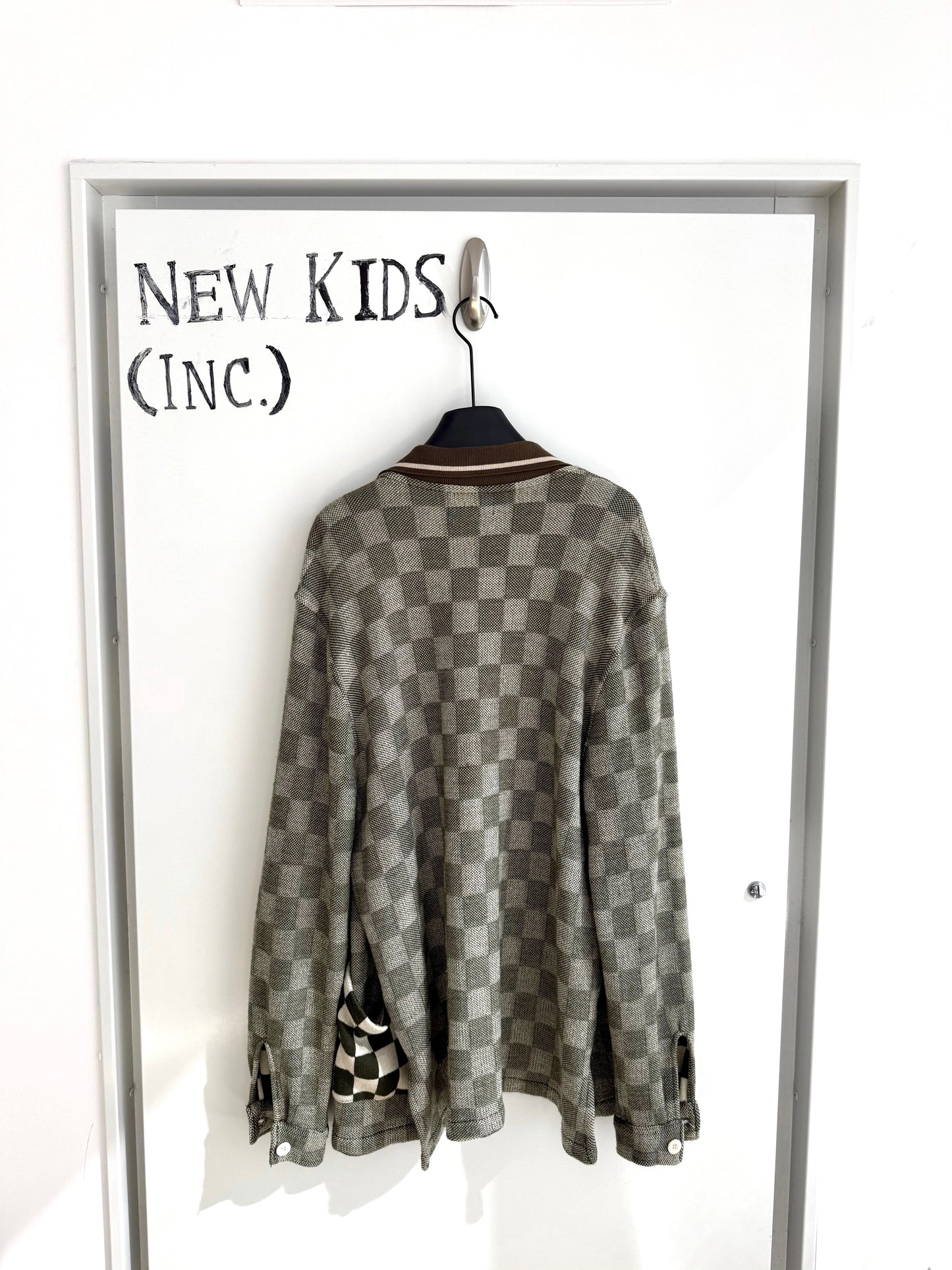 Enfants Riches Deprimes Chessboard Wool Jacket