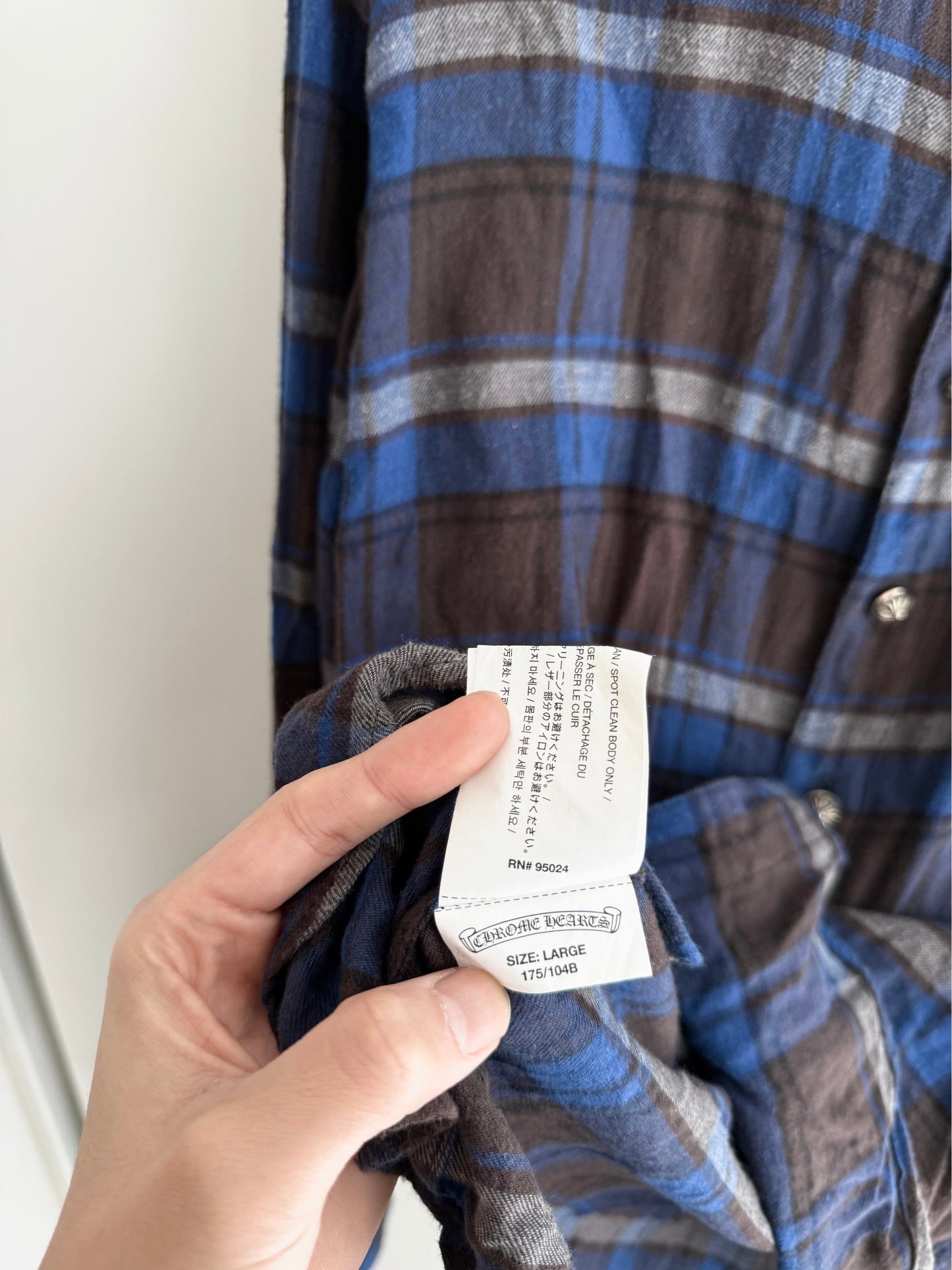 Chrome Hearts Patched flannel Shirt