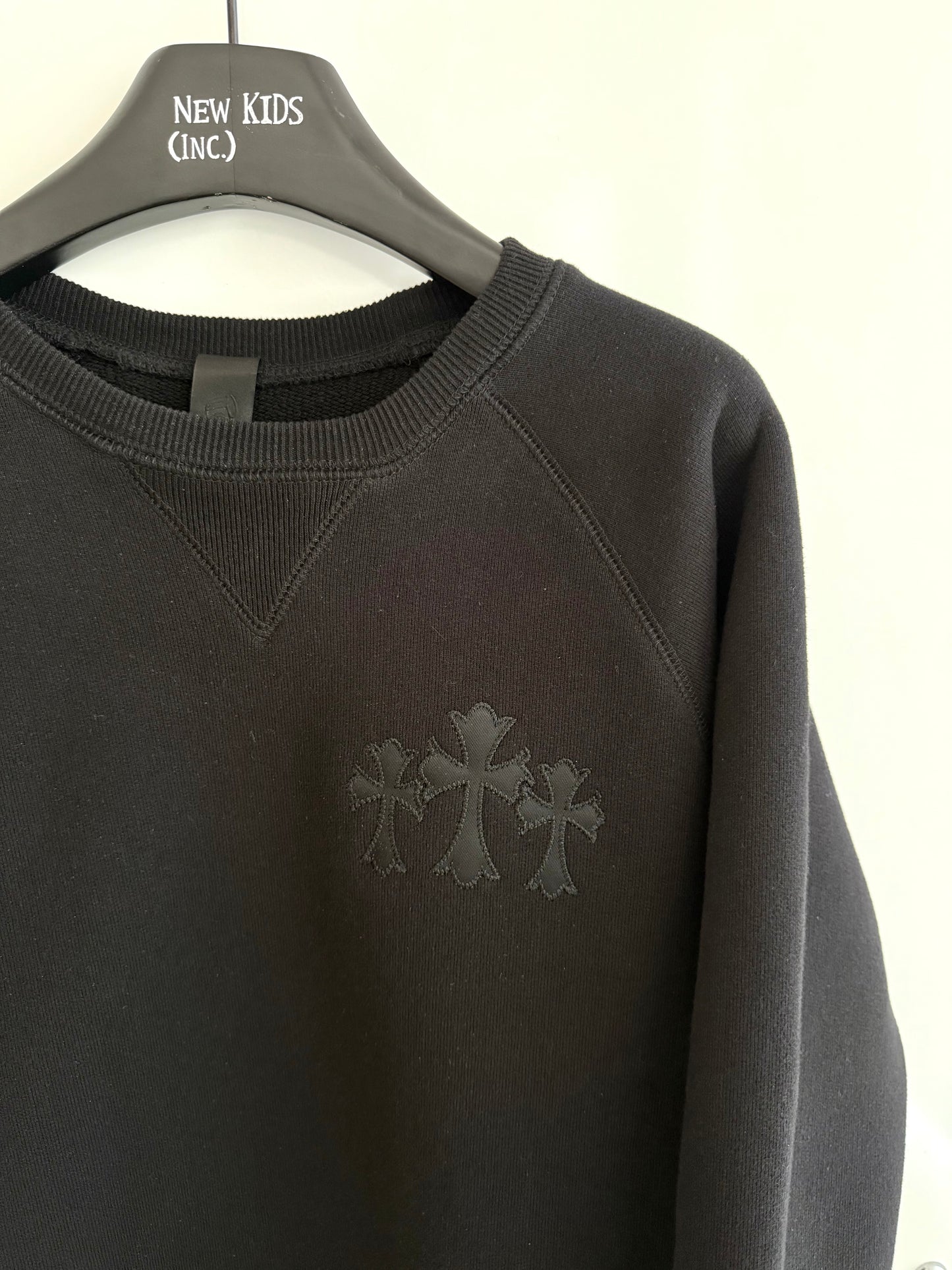 Chrome Hearts Triple Cross Patched Crewneck