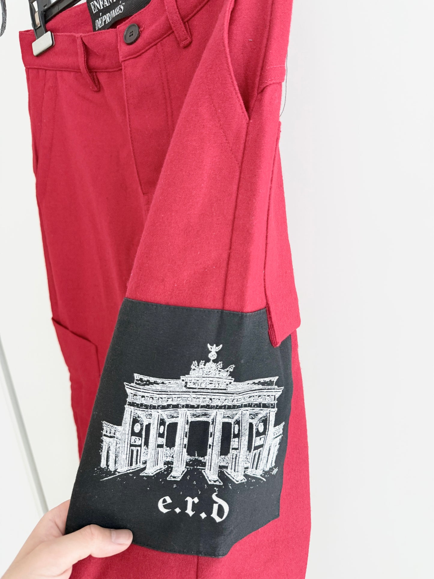 Enfants Riches Deprimes Brandenburg gate Patch Pants