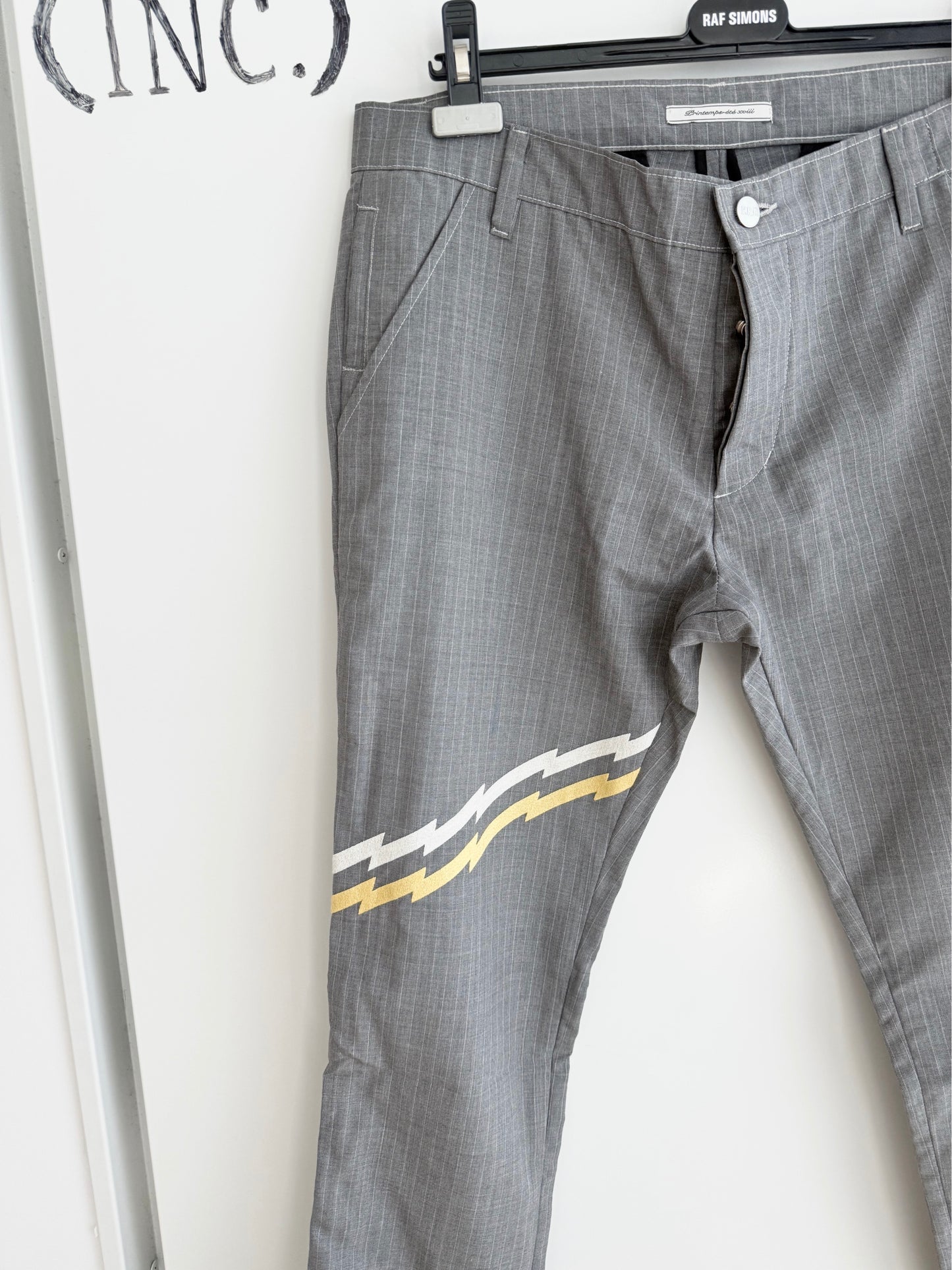 Enfants Eiches Deprimes lightning striped Pants