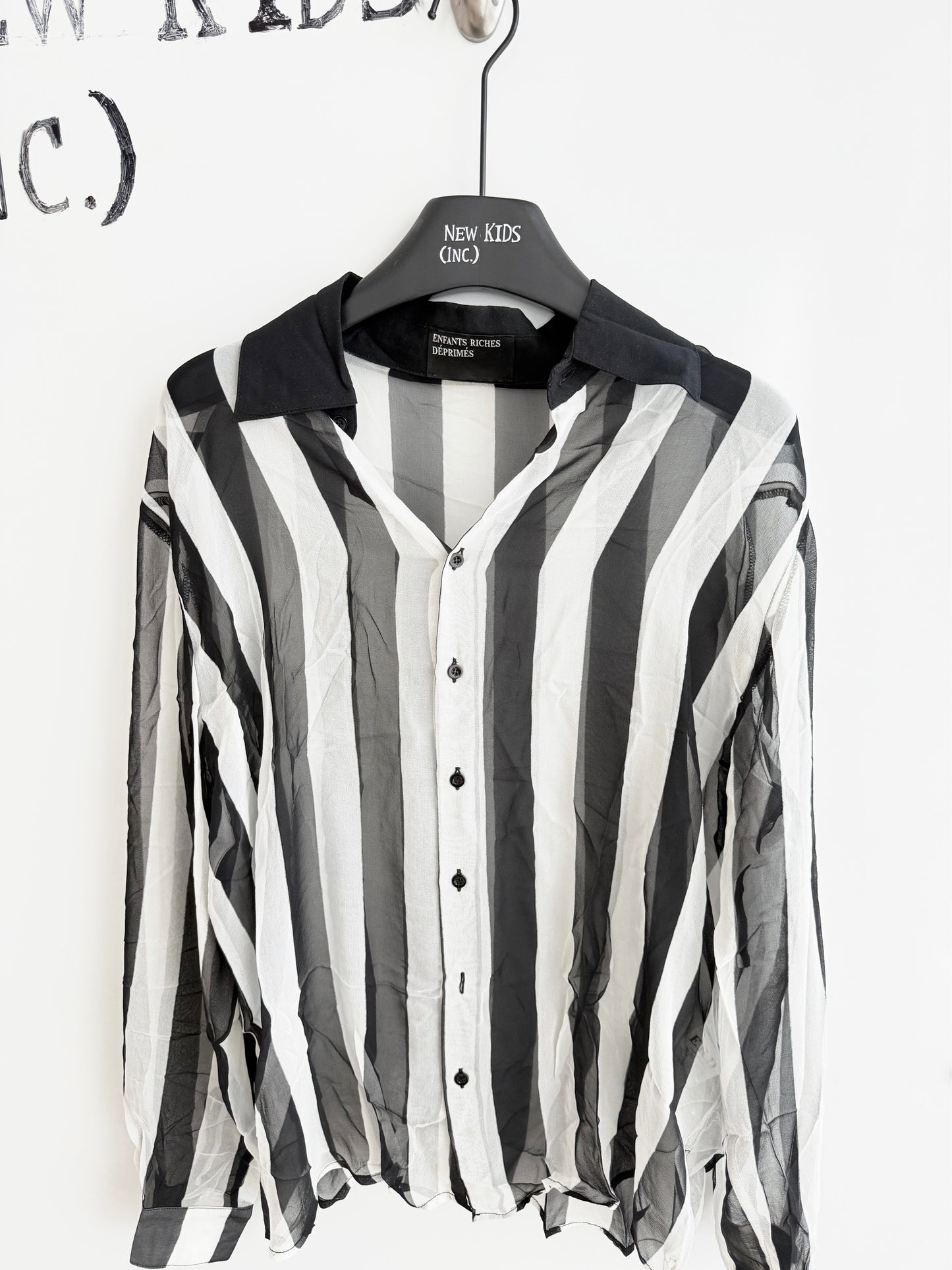 Enfants Riches Deprimes Silk Striped Shirt