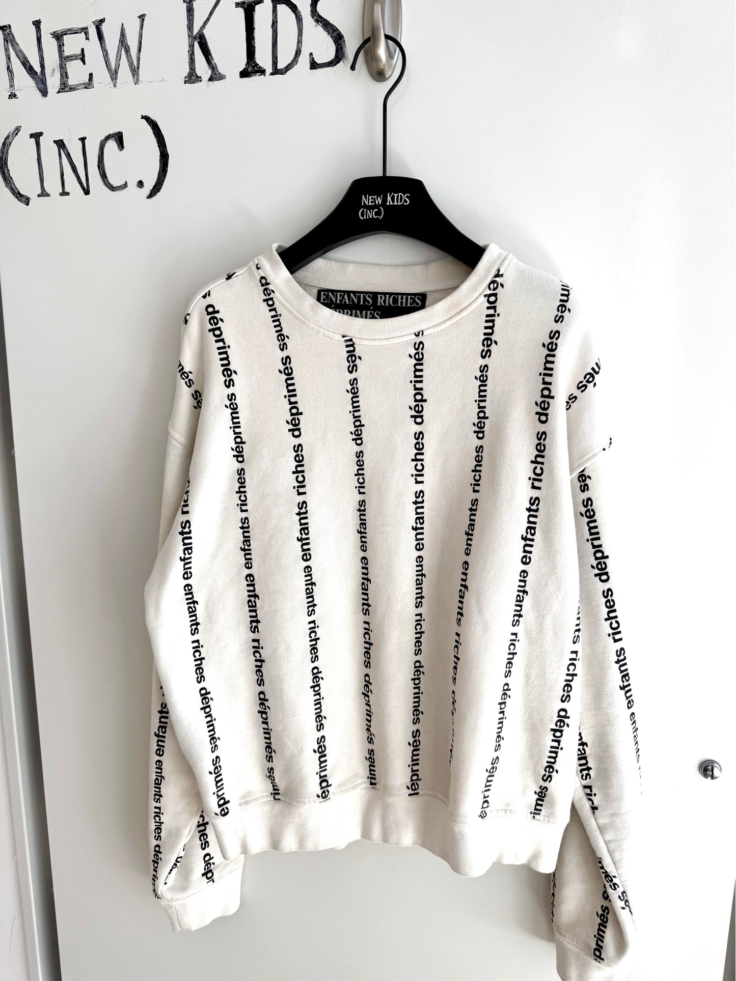 Enfants Riches Deprimes Striped Logo Crewneck