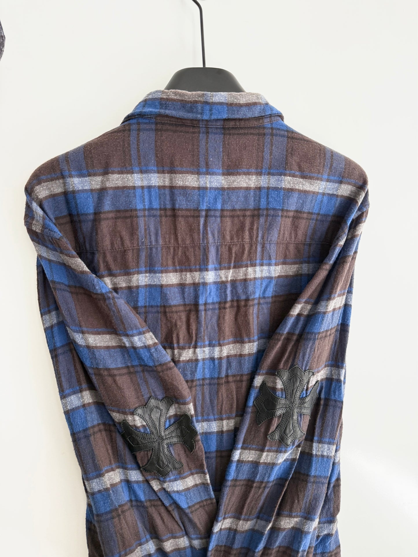 Chrome Hearts Patched flannel Shirt