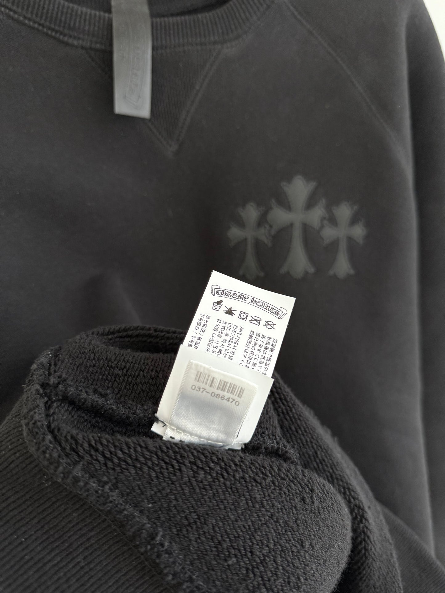 Chrome Hearts Triple Cross Patched Crewneck