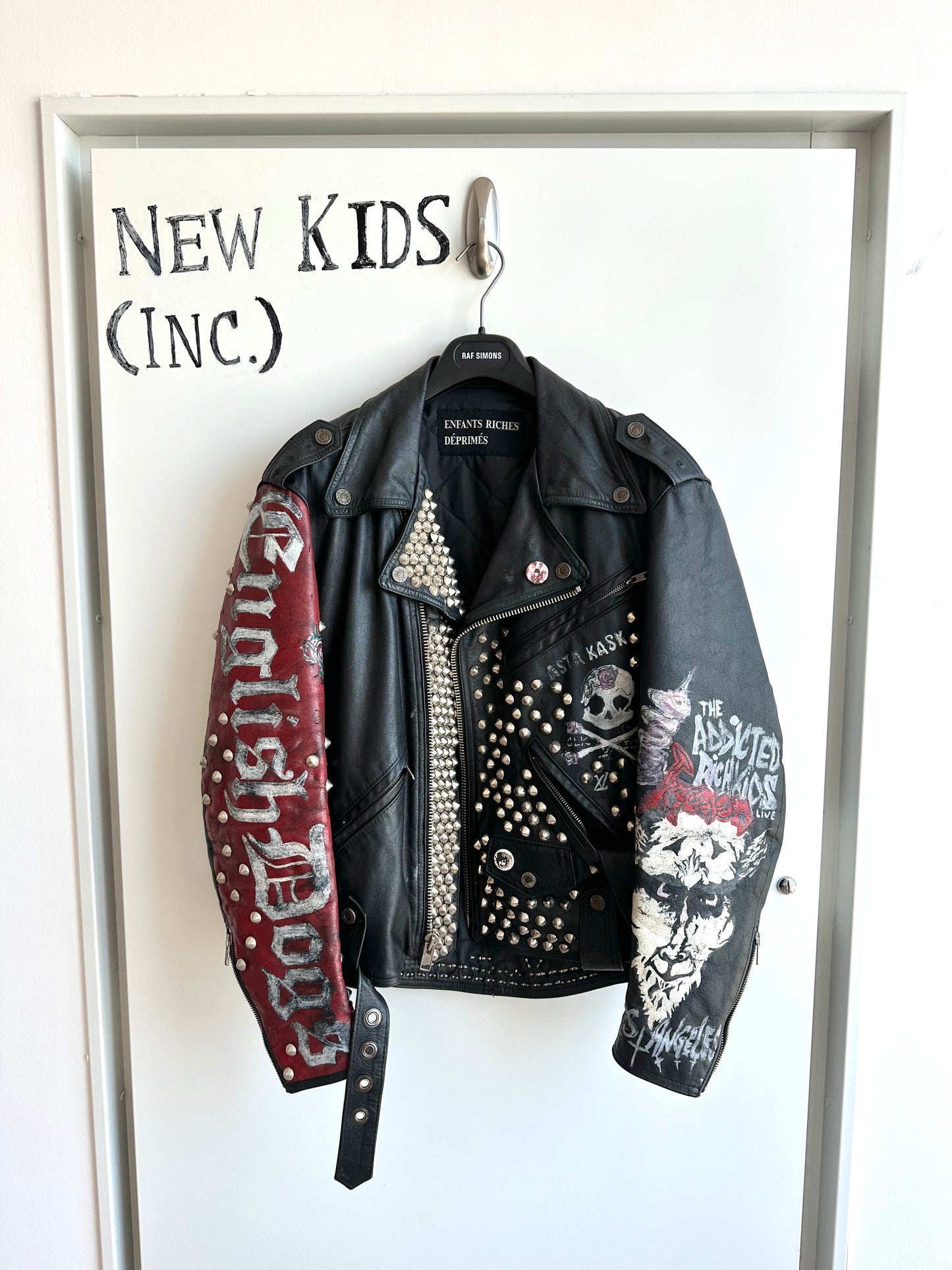 Enfants Riches Deprimes Hand Printed Punk Jacket