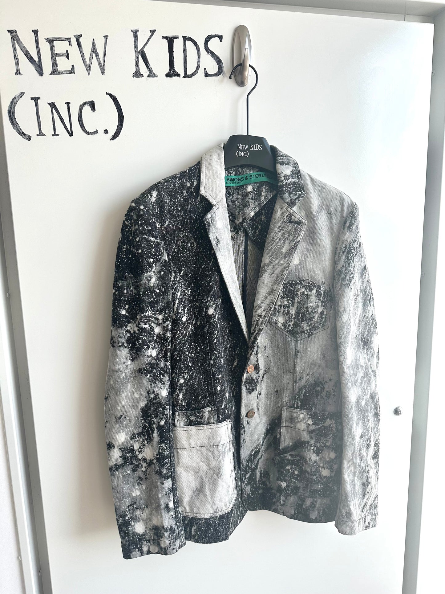Raf Simons x Sterling Ruby Grey crystal Blazer Jacket