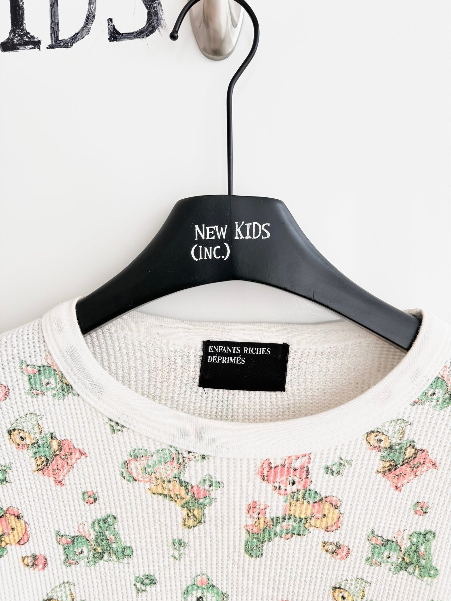 Enfants Riches Deprimes Baby Print Waffle Long Sleeve