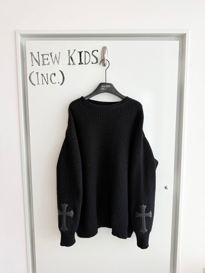 Chrome Hearts Waffle Cross Patch Cashmere Knit
