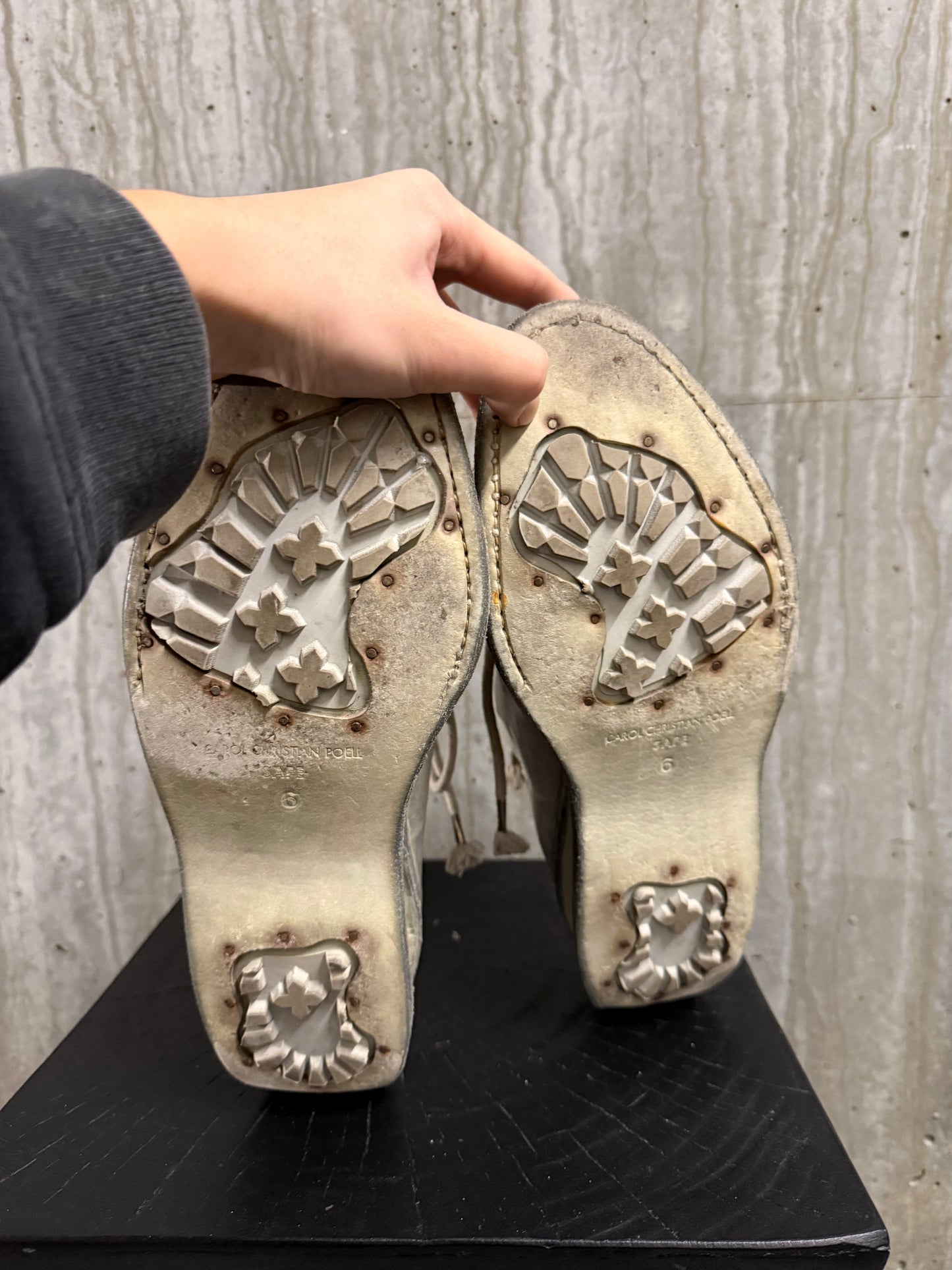 Carol Christian Poell Titanium U-Sole Derby(Stone Gray)