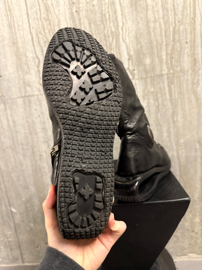 Carol Christian Poell Titanium U-Sole Boots (Waxed Black)