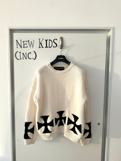 Enfants Riches Deprimes Apres Defile Cross knit Sweater