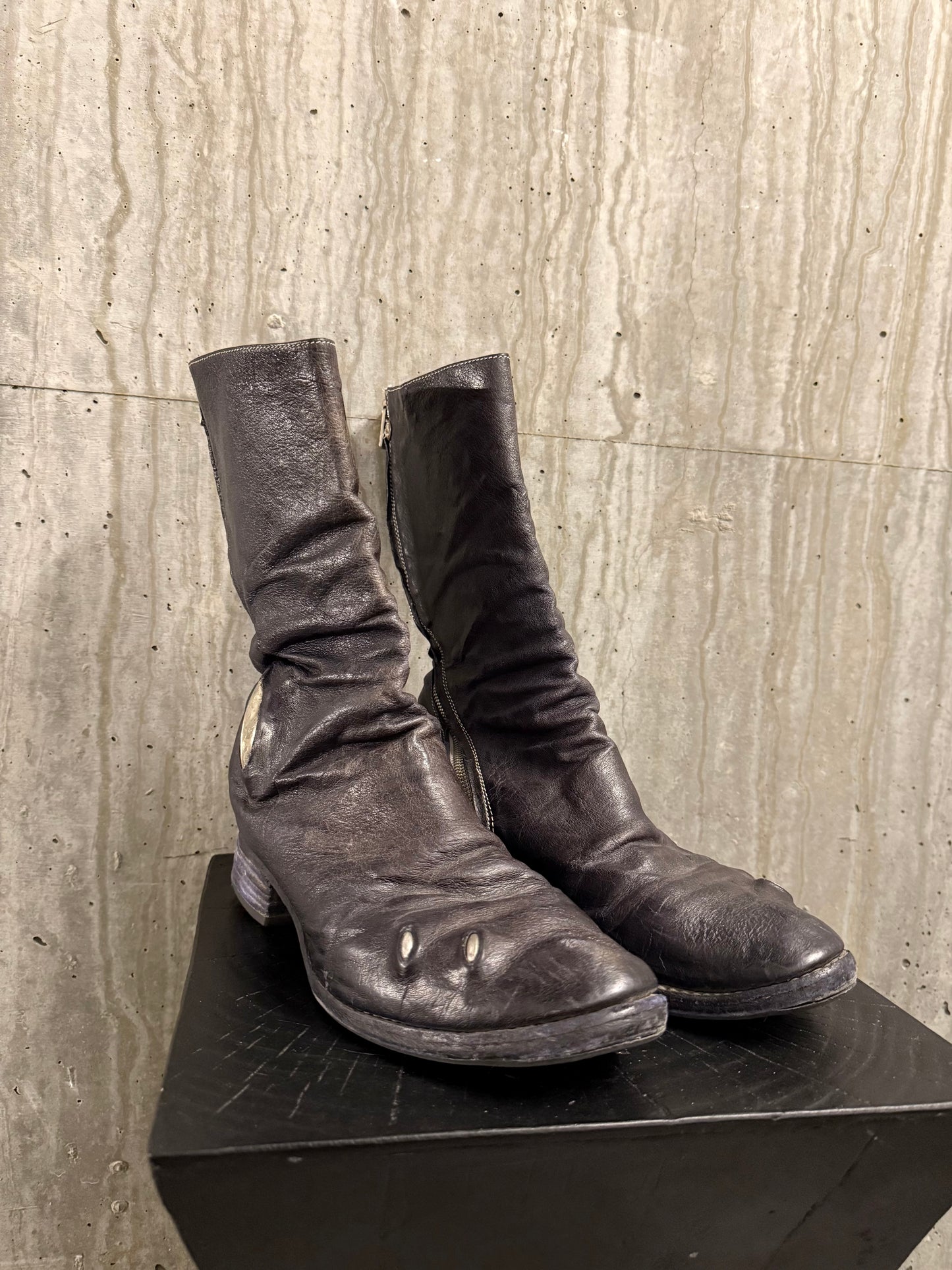 Carol Christian Poell Titanium Boots(Navy Black)