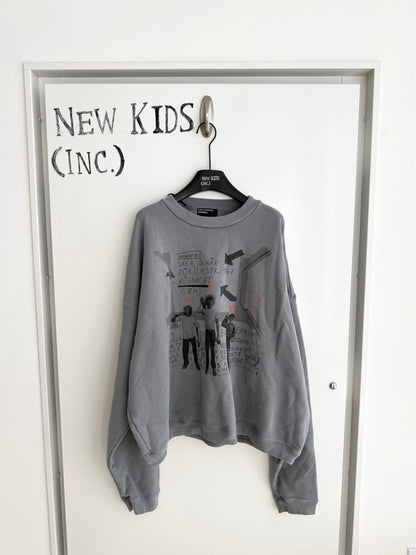 Enfants Riches Deprimes Haze Blue Arrow Kids Crewneck
