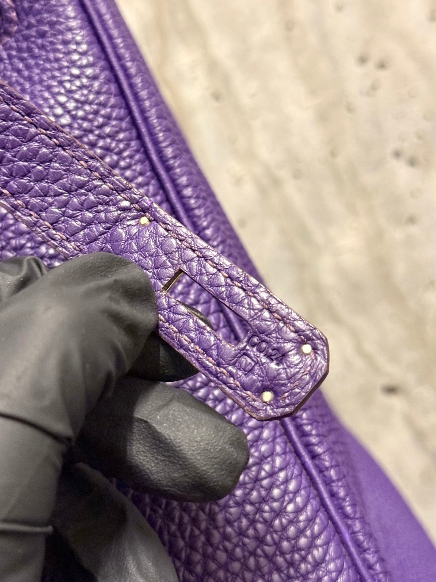 Hermes Togo Birkin 35 Iris