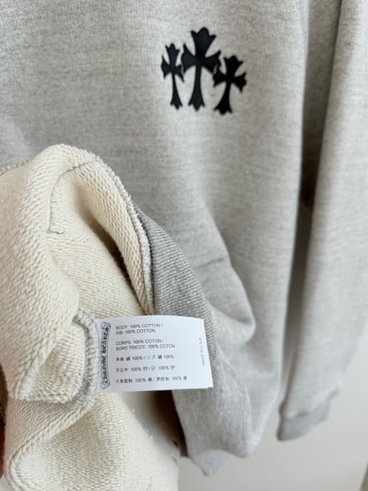 Chrome Hearts triple Cross Patched Hoodie