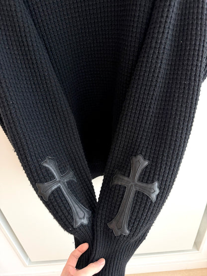 Chrome Hearts Waffle Cross Patch Cashmere Knit