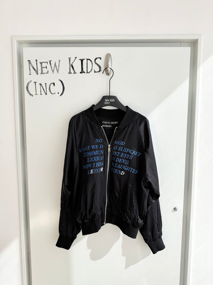 Enfants Riches Deprimes No God Silk Bomber Jacket
