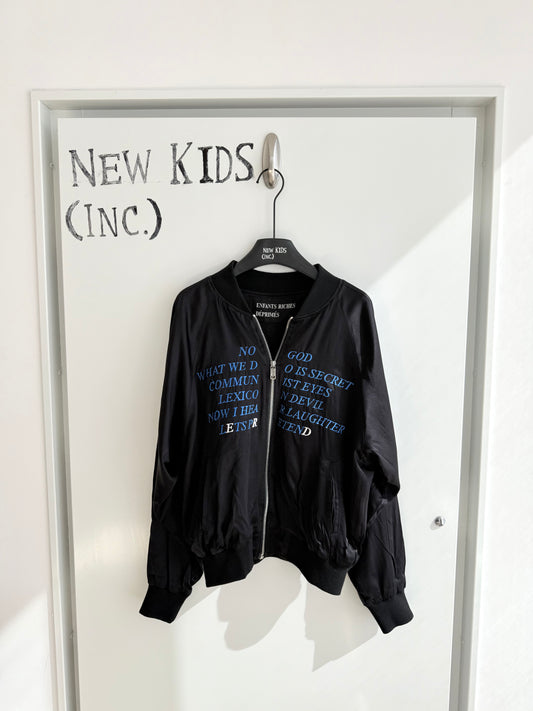 Enfants Riches Deprimes No God Silk Bomber Jacket