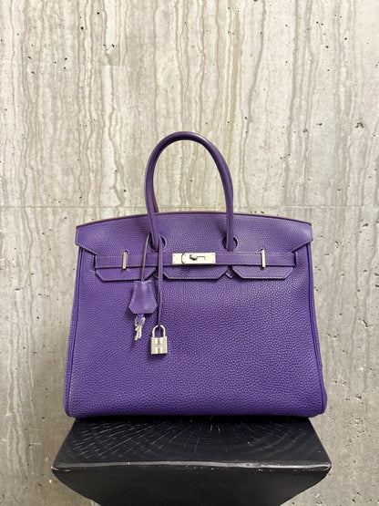 Hermes Togo Birkin 35 Iris