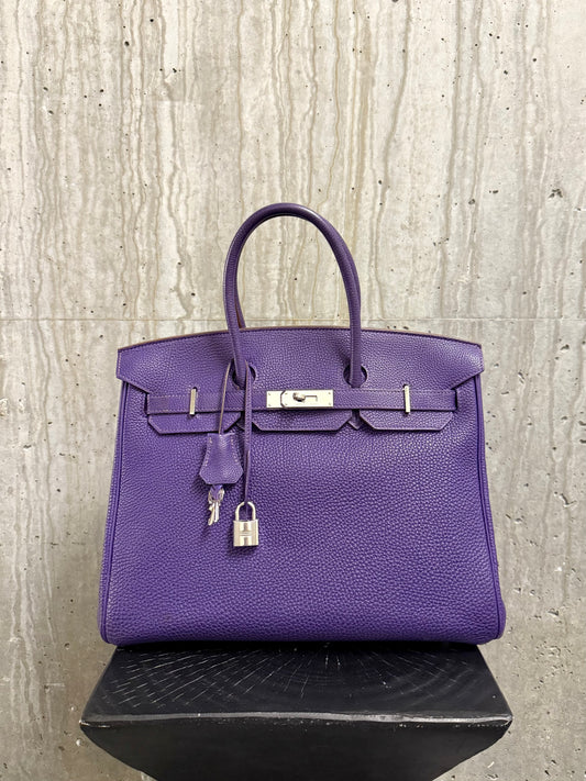 Hermes Togo Birkin 35 Iris