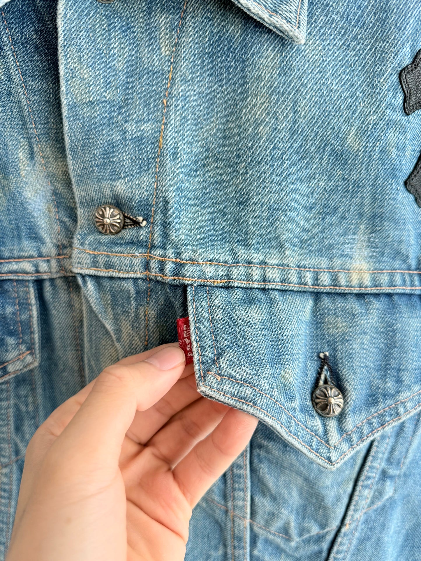 Chrome Hearts Levi’s Cross Patched Jacket