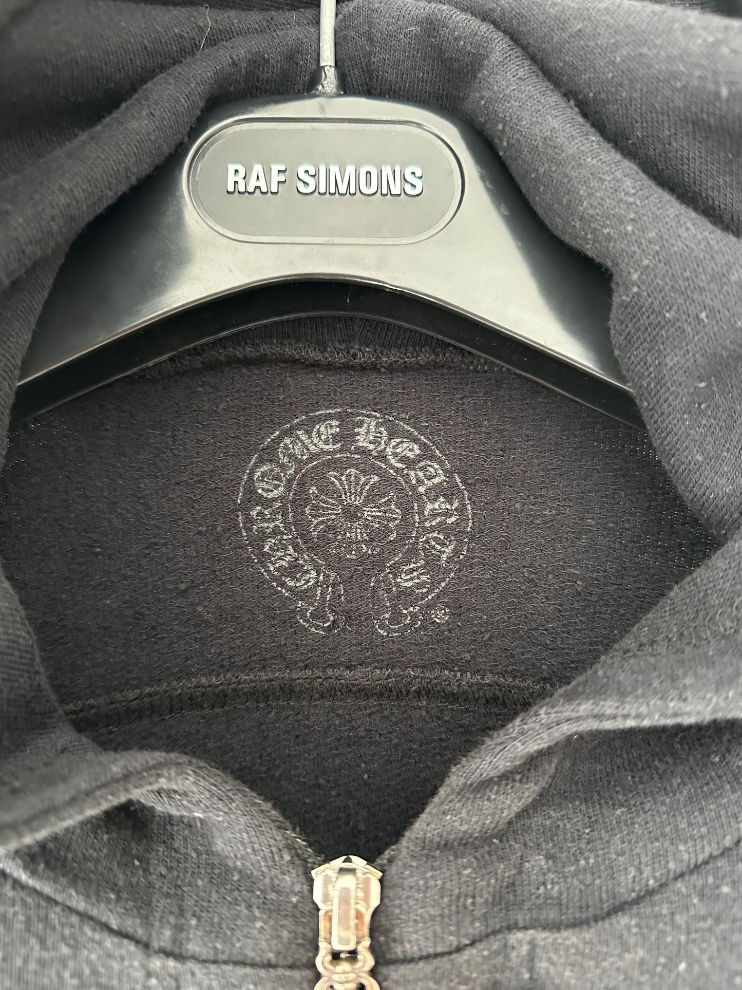 Chrome Hearts Cross Patched& jewelry Half zip up Hoodie