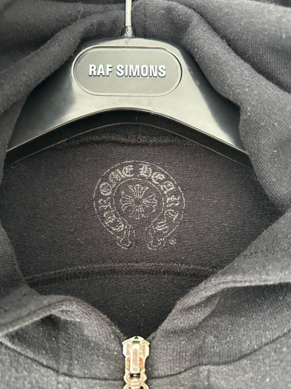 Chrome Hearts Cross Patched& jewelry Half zip up Hoodie