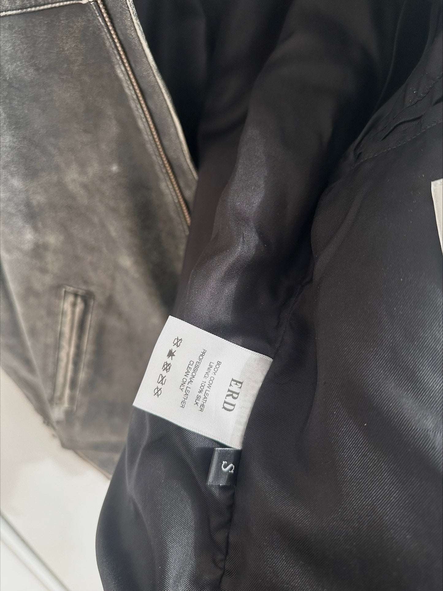 Enfants Riches Deprimes Sleep Sounds Leather Jacket