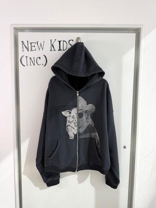Enfants Riches Deprimes Pig Allen Zip up Hoodie