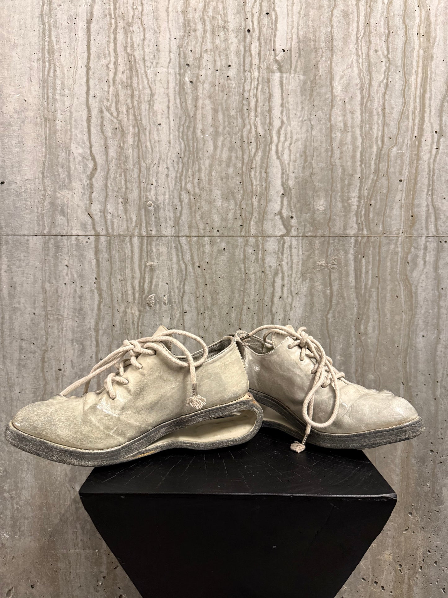 Carol Christian Poell Titanium U-Sole Derby(Stone Gray)