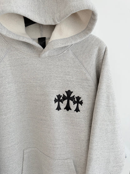 Chrome Hearts triple Cross Patched Hoodie