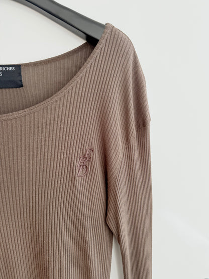 Enfants Riches Deprimes Logo Brown Long Sleeves Shirt
