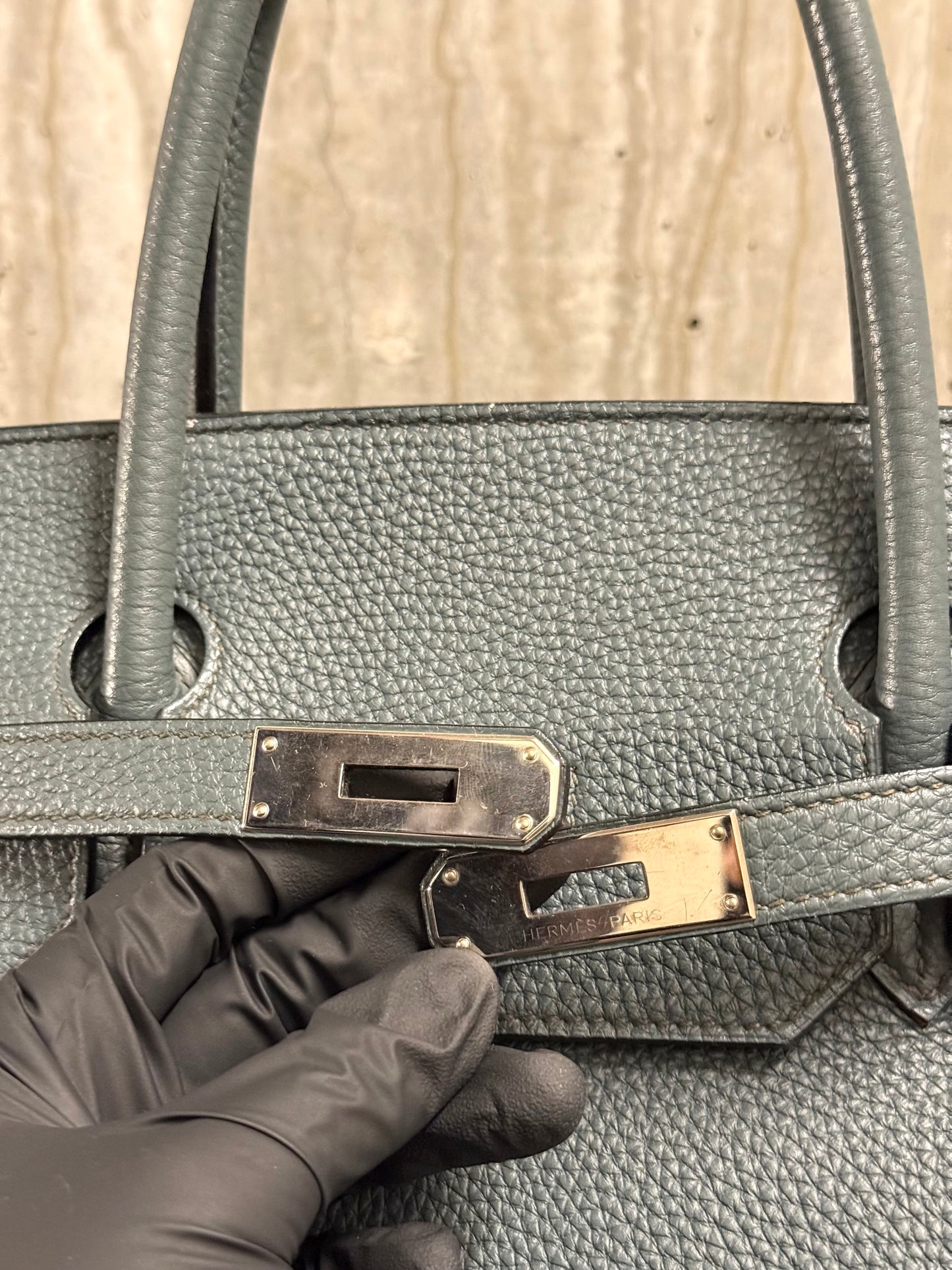 Hermes Bleu Orage Togo Birkin 40