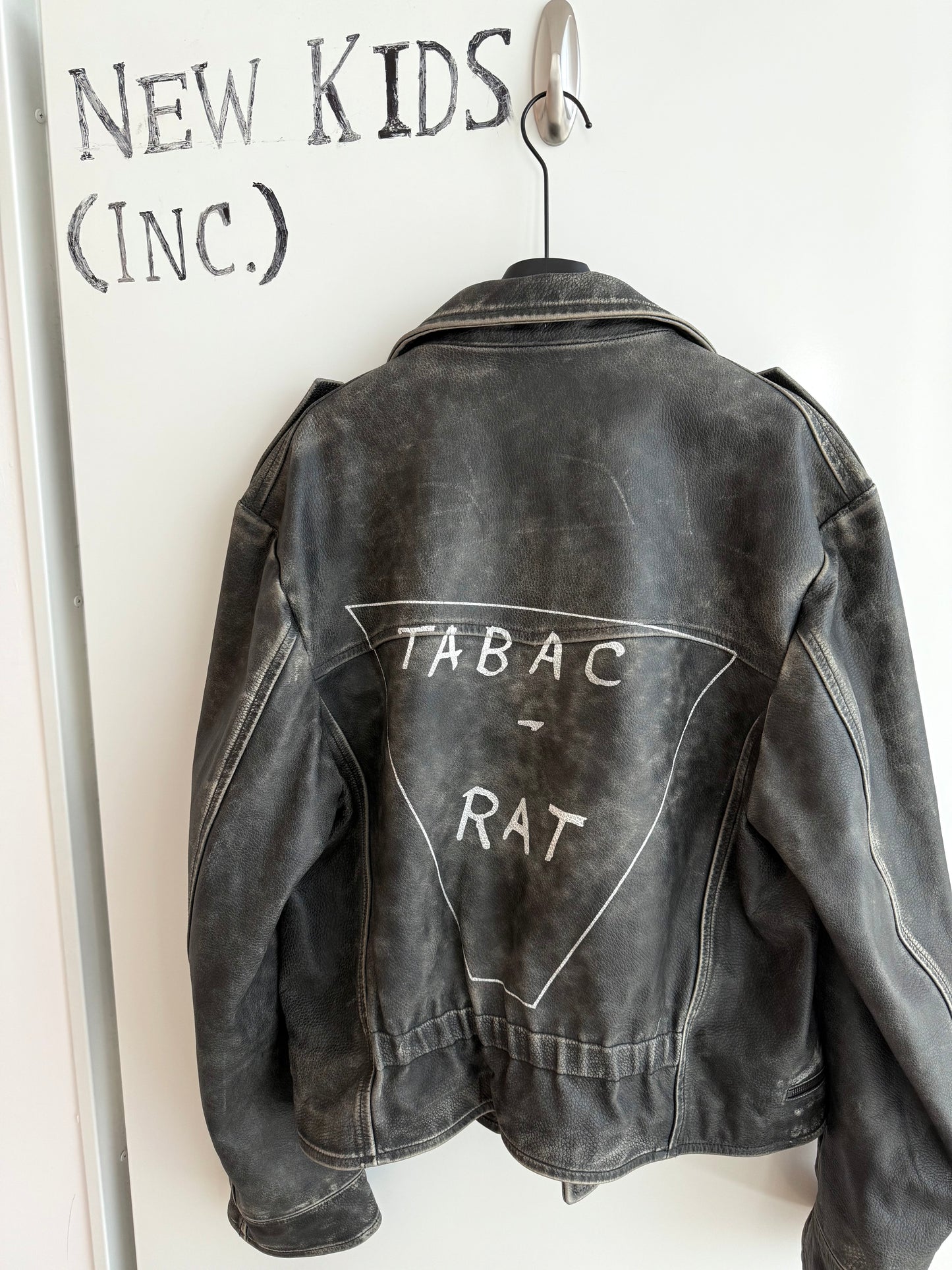 Enfants Riches Deprimes Tabac Rat Biker Leather Jacket