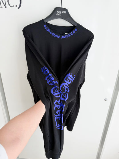 Chrome Hearts Blue logo long sleeve shirt