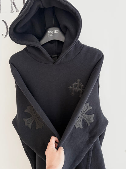 Chrome Hearts Triple Cross Patched Hoodie