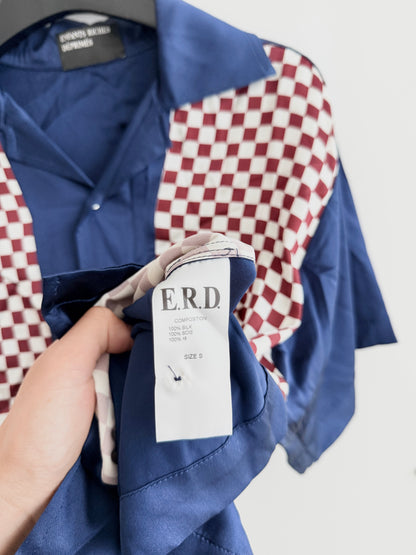 Enfants Riches Deprimes Silk Checkered Shirt