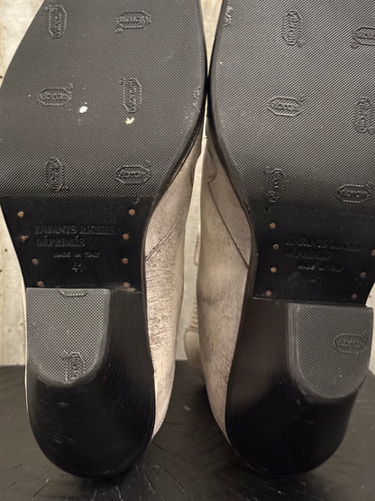 Enfants Riches Deprimes Rose Metal Tip Midnight Cowboy Boots White