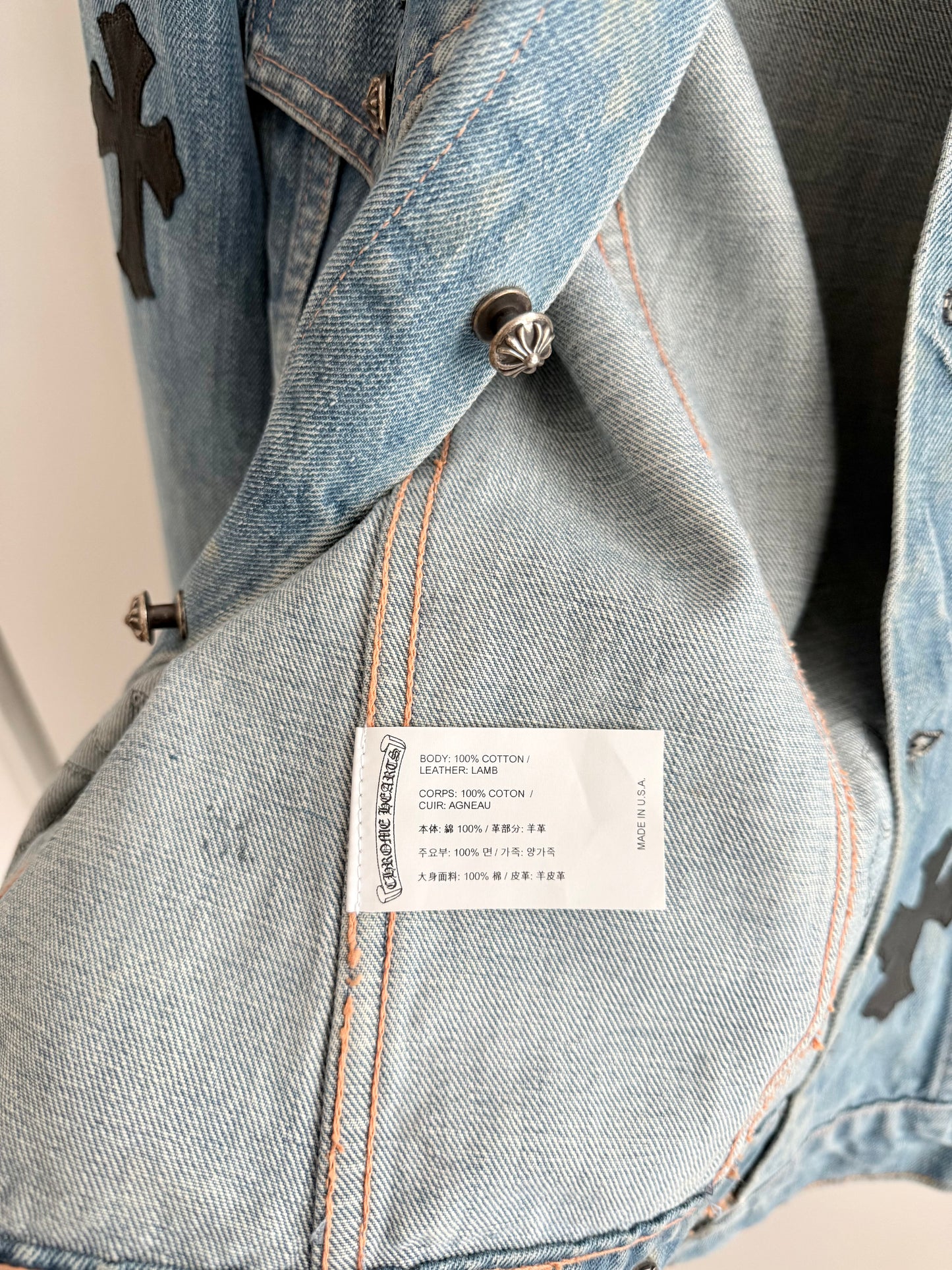 Chrome Hearts Levi’s Cross Patched Jacket