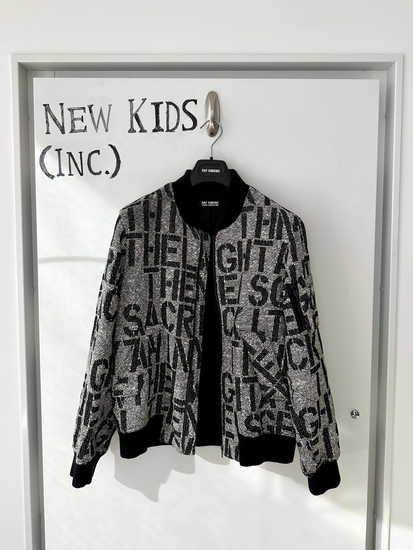 Raf simons Ss2009 Christopher wool Ma-1 Bomber