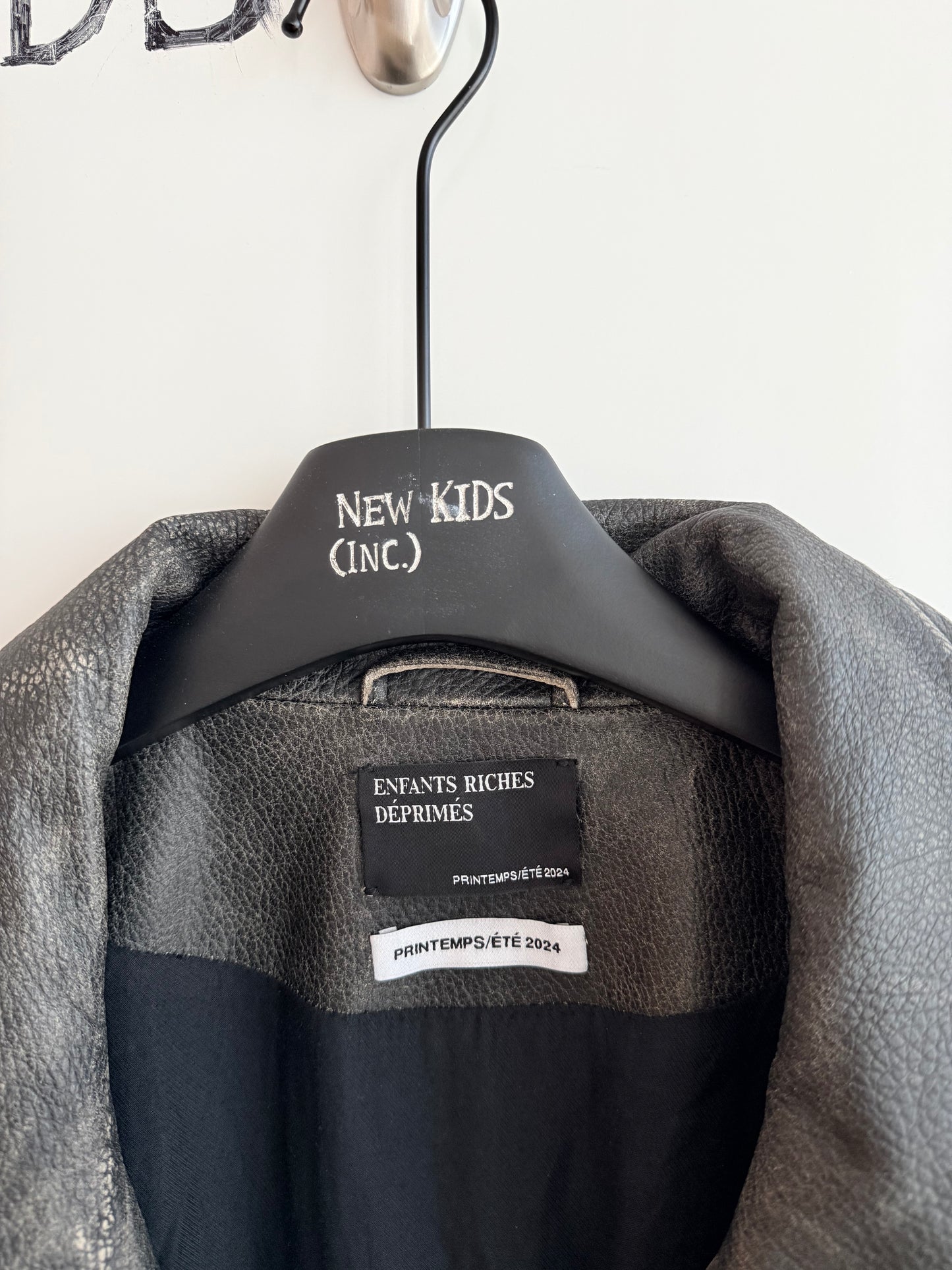 Enfants Riches Deprimes Tabac Rat Biker Leather Jacket