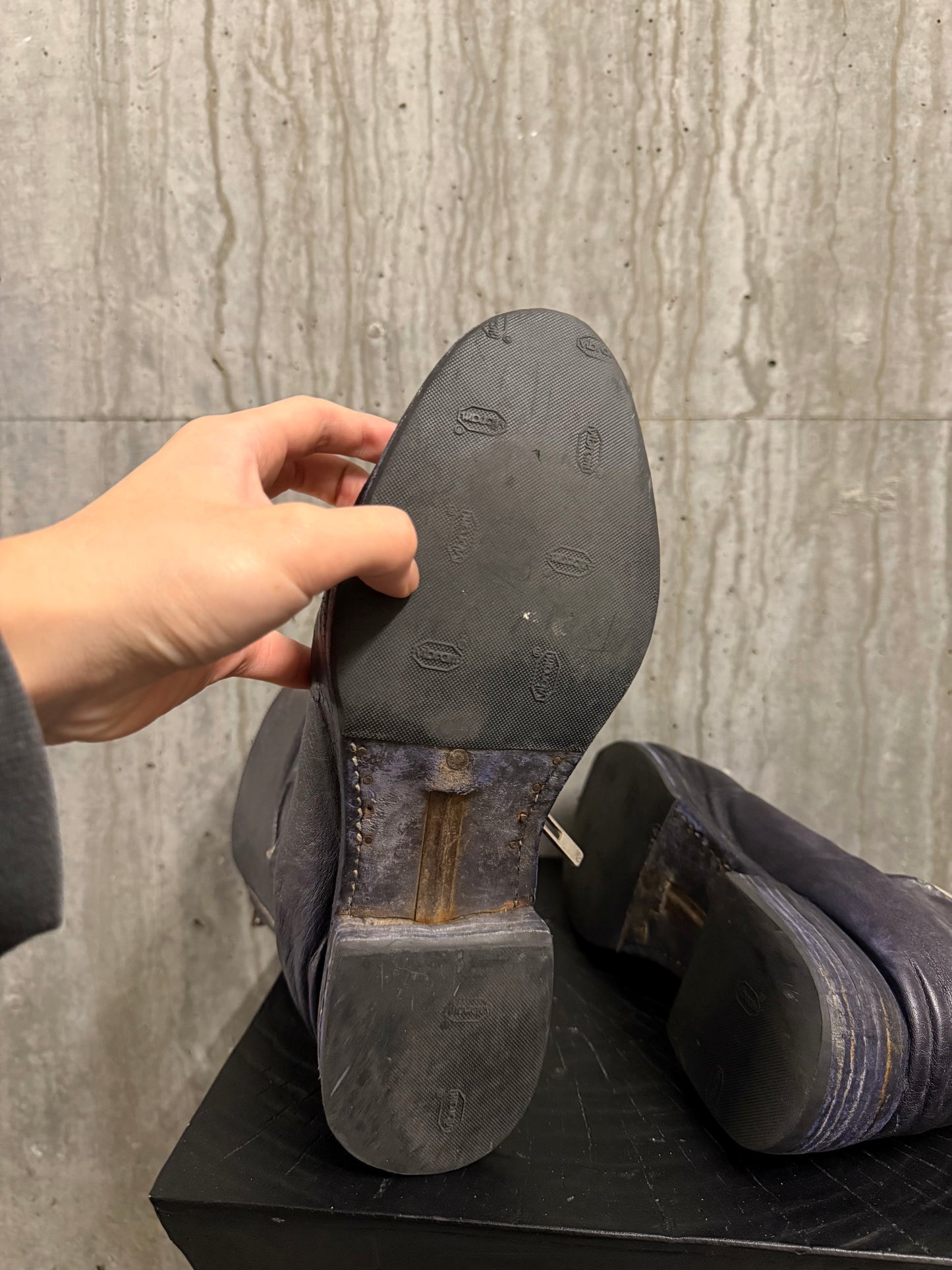 Carol Christian Poell Titanium Boots(Navy Black)