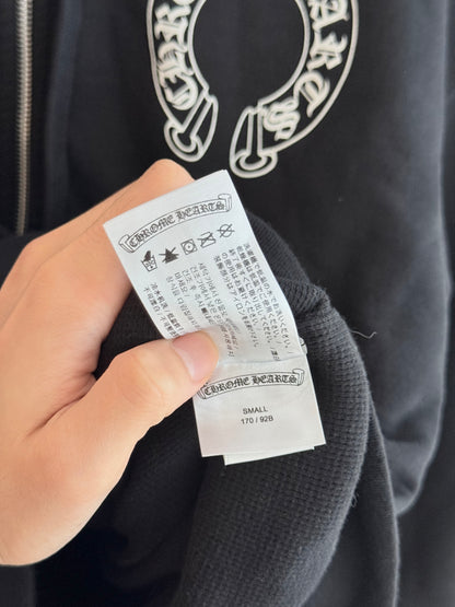 Chrome Hearts Horse Shoes Fxxk you Zip up Hoodie