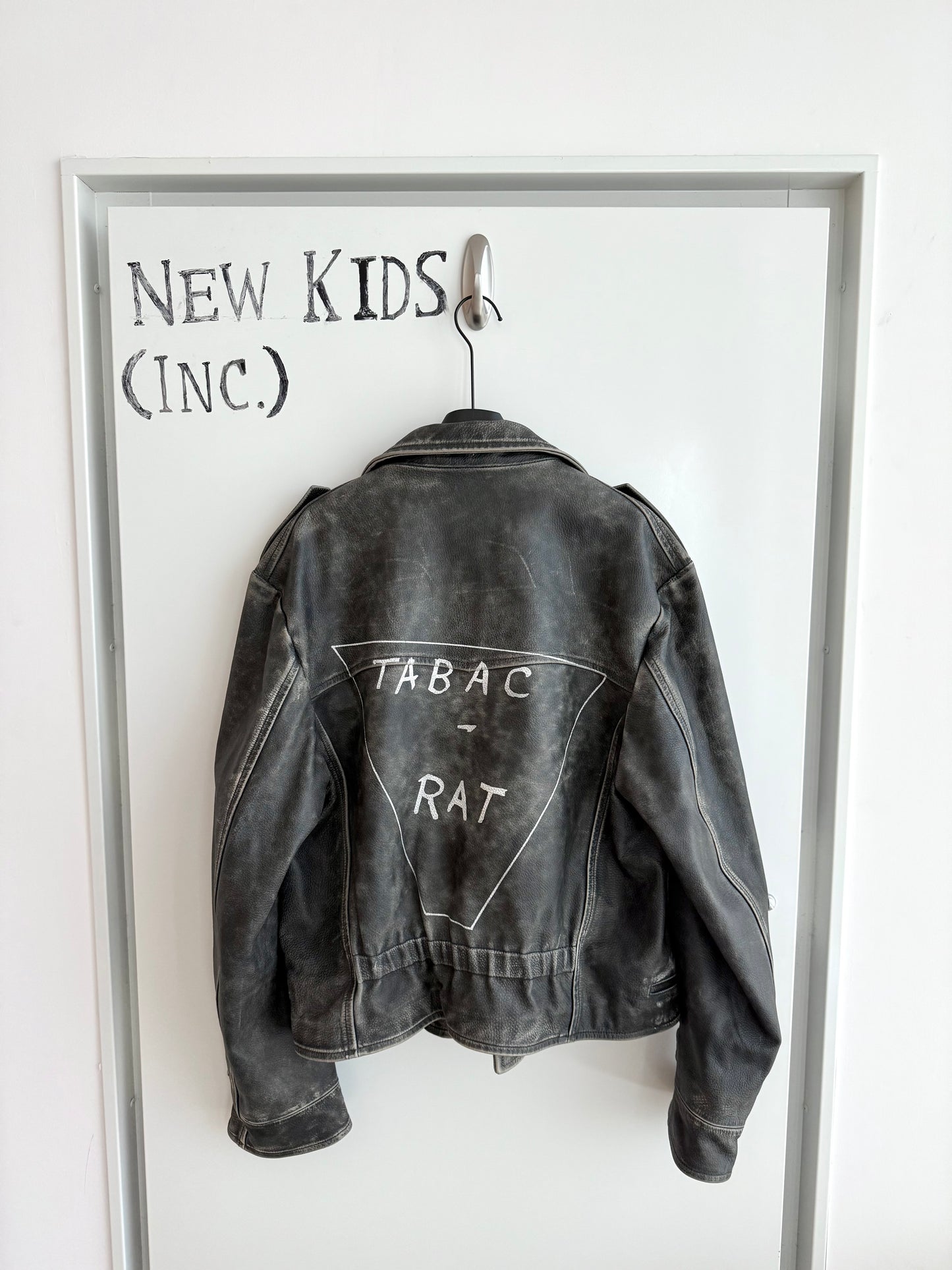 Enfants Riches Deprimes Tabac Rat Biker Leather Jacket