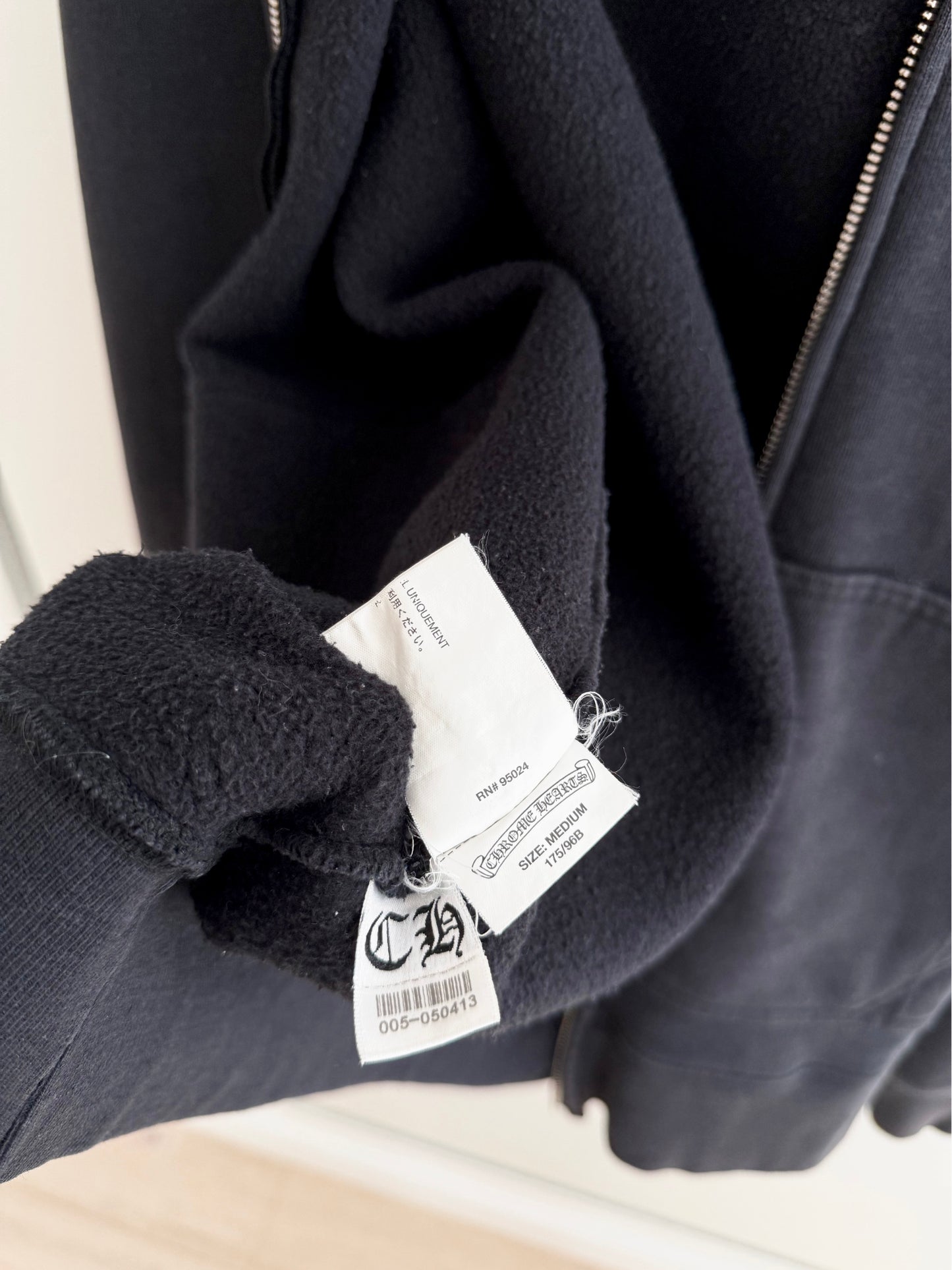 Chrome Hearts Cross Patched Jewelry Zip up Hoodie