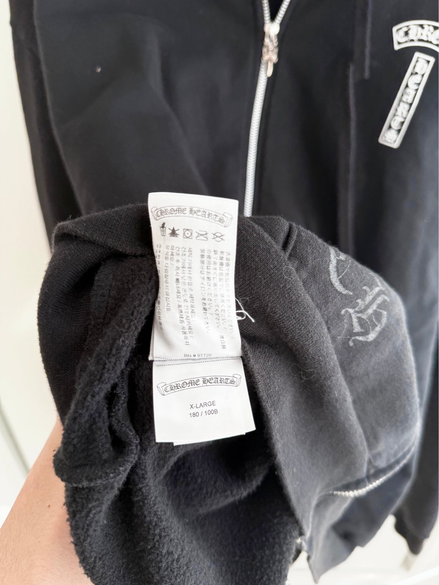 Chrome Hearts Classic Zip Up Hoodie